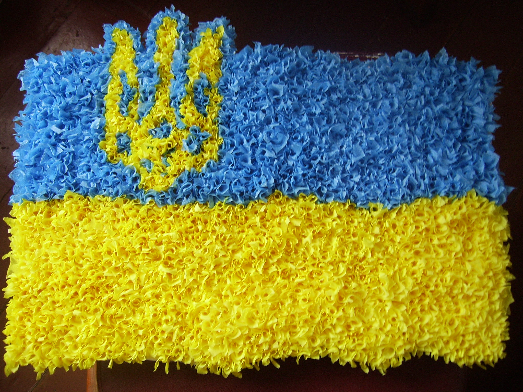 Волосы как флаг украины цветом