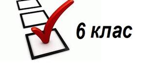  6 клас. Підсумковий тест за рік.
