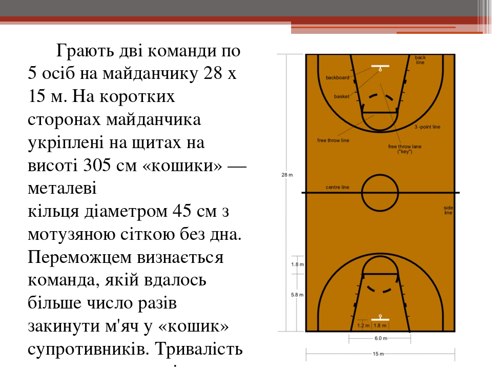 Основная мысль текста прапрадедушка современного баскетбола. Размеры баскетбольной площадки. Гипотеза баскетбола.