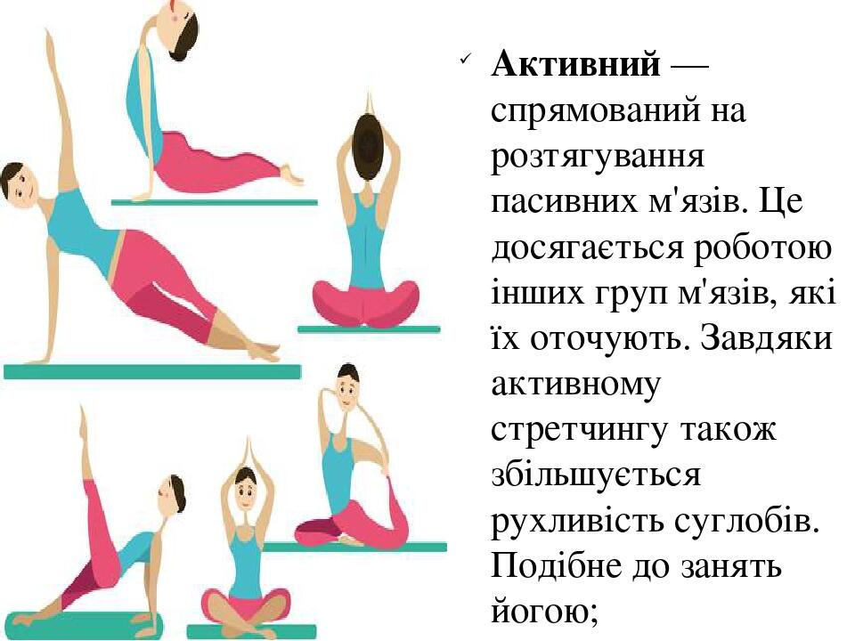 Презентація "Стретчинг. Що таке стретчинг" | Презентація. Фізична культура