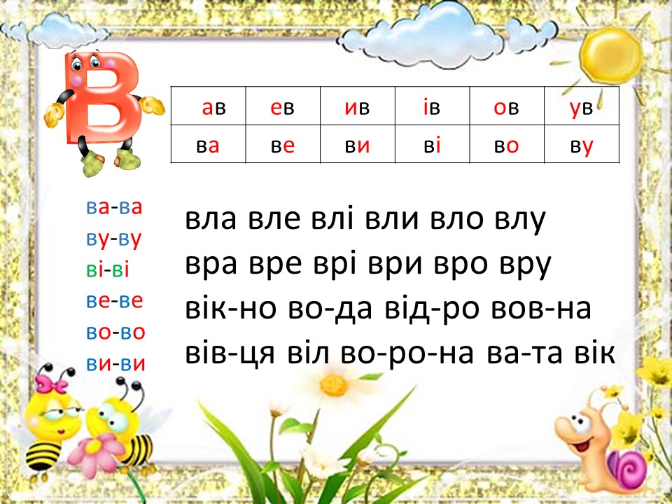 Картки для розчитування на уроках читання | Інші методичні матеріали ...
