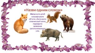 Вправи "Назви одним словом"