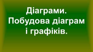 Презентація "Діаграми. Побудова діаграм і графіків"