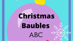 Картки-пазли “Christmas Baubles ABC Matching Activity”