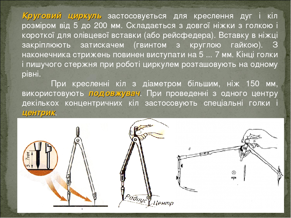 Схема слова циркуль