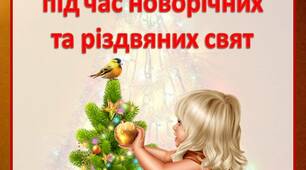 Інформація для батьків "Безпека під час новорічних  та різдвяних свят"