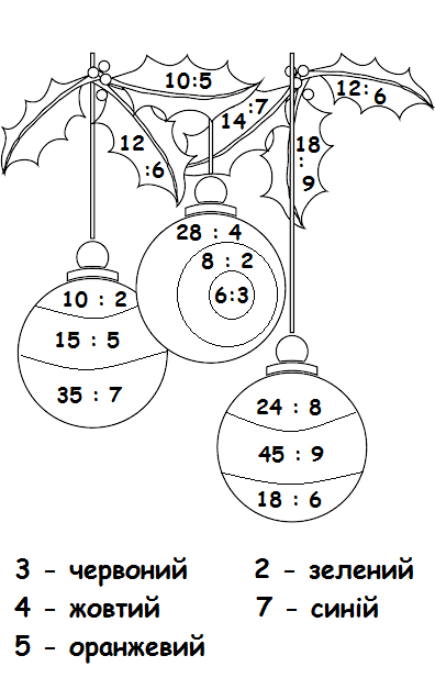 Matematichna Rozmalovka Novorichni Prikrasi Variant 1