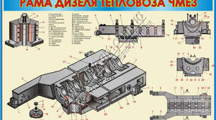 Будова рами  дизеля K6S310DR