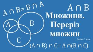 Множини. Переріз множин