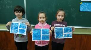 Заняття з образотворчого мистецтва з учнями ГПД на тему,,Морозні візерунки на вікні"