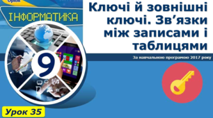  Ключі й зовнішні ключі. Зв’язки між записами і таблицями