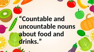 Food and drinks