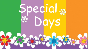 Presentation to the lesson: "SPECIAL DAYS".