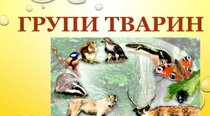 Я досліджую світ 1-4 кл. Презентація "Групи тварин"
