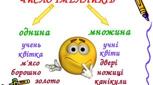 Однина і множина іменників. За казкою Джулії Дональдсон “Ґруффалятко” ("Жахлива потвора")