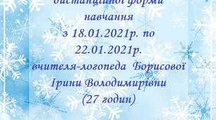 План дистанційної роботи вчителя-логопеда