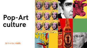 Pop Art. Interactive material in English language.
