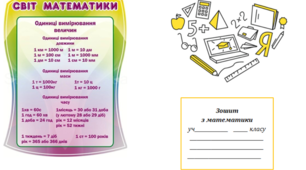 Обгортка на зошит математики