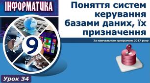 І9. Поняття бази даних. Поняття систем керування базами даних