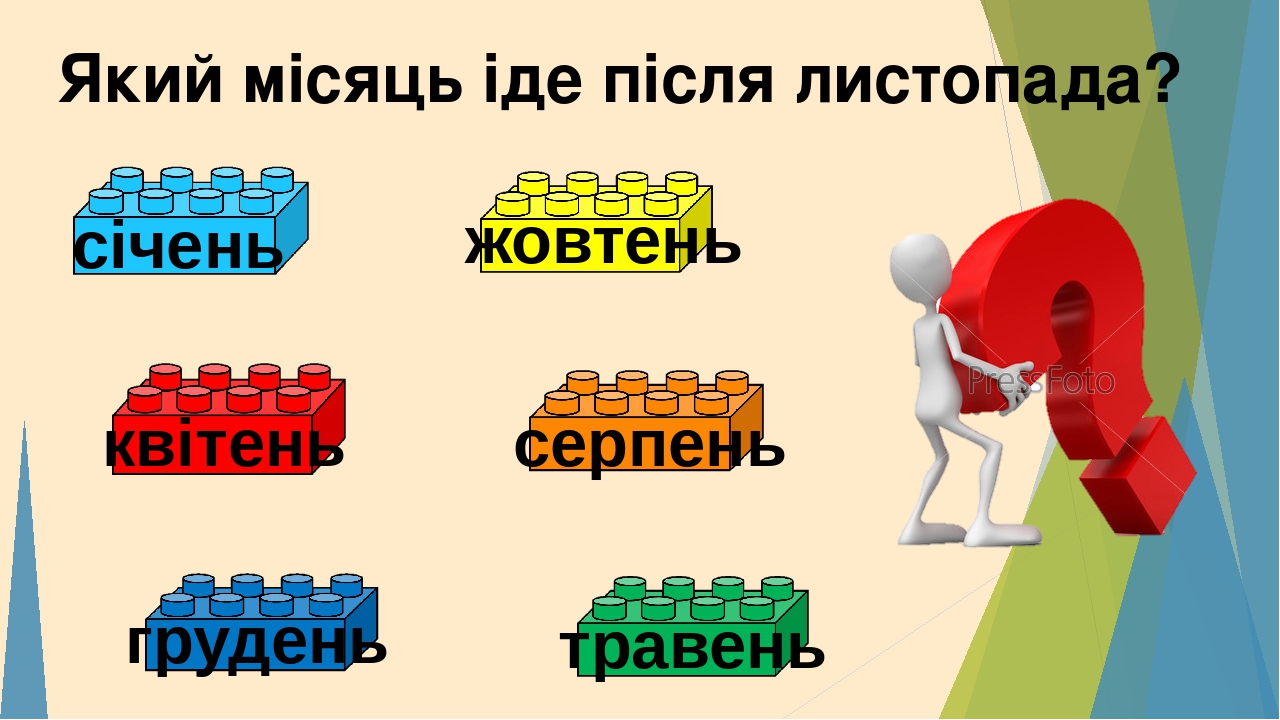 Пори року та місяці.