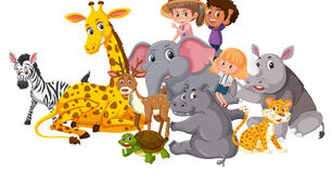 ЛЕПБУК "ANIMALS. PARTS OF THE BODY"