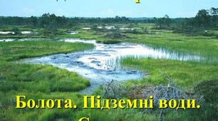 Природознавство. 4 клас. Водойми України.  Озера і болота.
