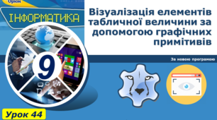 Візуалізація елементів табличної величини за допомогою графічних примітивів