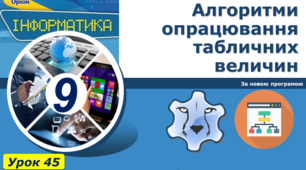 Алгоритми опрацювання табличних величин