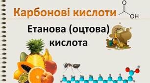 Урок з хімії для 10 класу за темою "Карбонові кислоти"