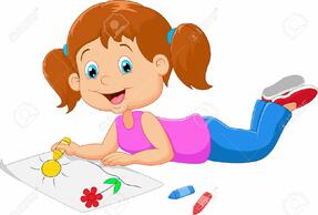 Cartoon Kleine Schöne Mädchen Malt Auf Papier Lizenzfrei Nutzbare Vektorgrafiken, Clip Arts, Illustrationen. Image 40496538.