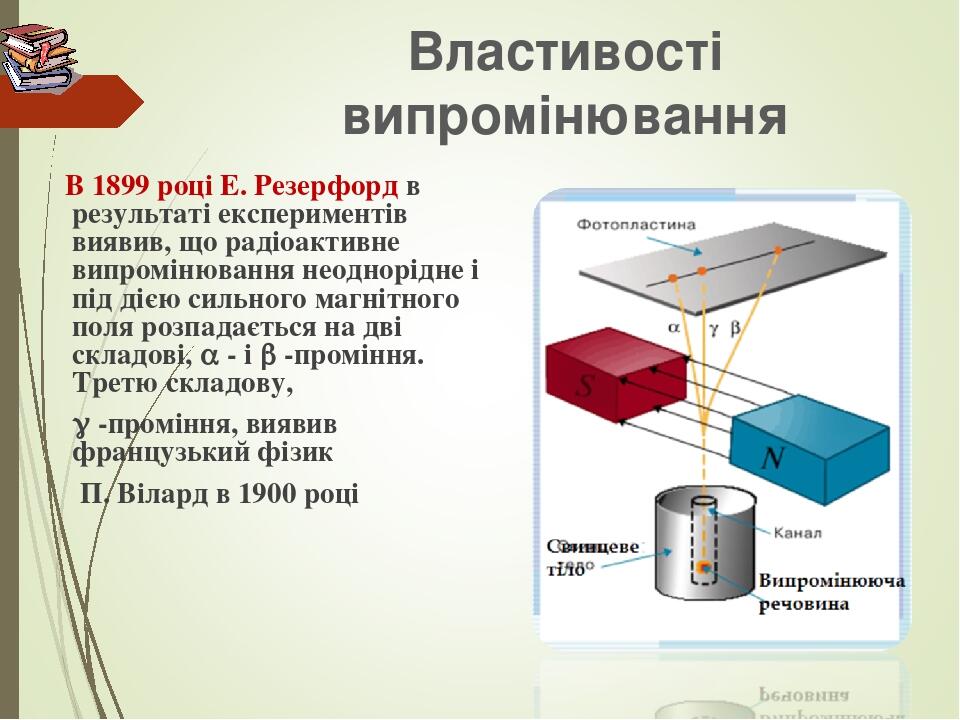 Радиоактивность виды радиоактивных излучений и их свойства