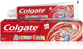 ᐉ Дитяча зубна паста Colgate Доктор Заєць смак Полуниці 50 мл • Краща ціна в Києві, Україні • Купити в Епіцентрі