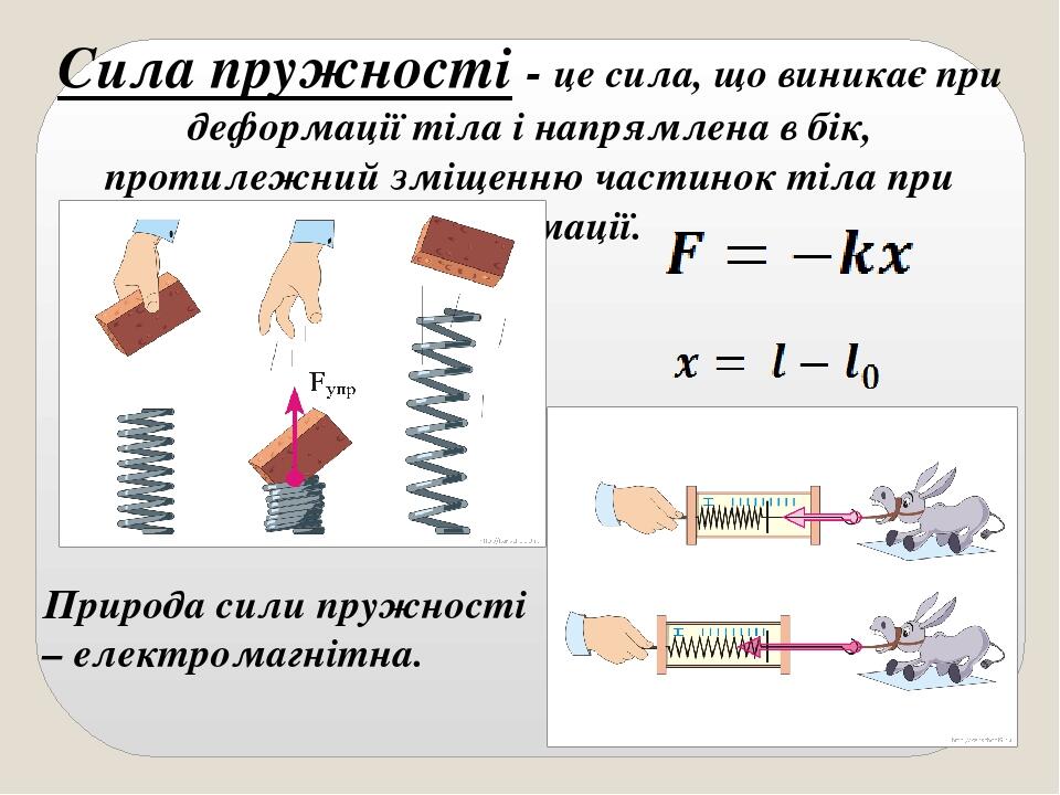 Взаємодія тіл. Сили в природі. | Презентація. Фізика