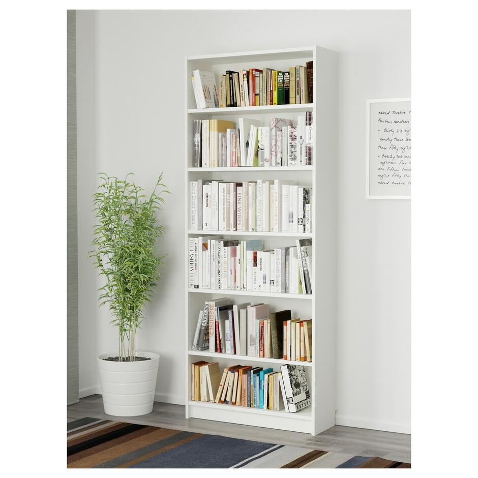 BILLY Bookcase, white, 31 1/2x11x79 1/2" - IKEA