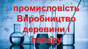 9 клас. Хімічне виробництво. Виробництво деревини, паперу. 