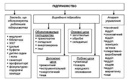 6.1Загальна структура і функції технологічної служби дільниці цеху
