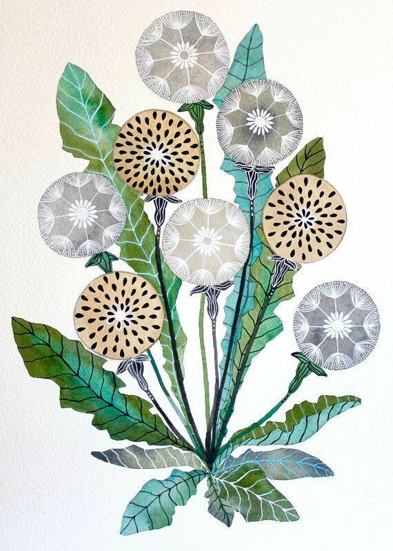 стилізовані картини: 11 тыс изображений найдено в Яндекс.Картинках |  Dandelion painting, Watercolor paintings nature, Nature art