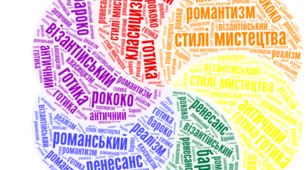 Дидактична вправа "Хмара слів" до уроку мистецтва у 8 класі "Стилі та напрями мистецтва" за підручником Л. Кондратової