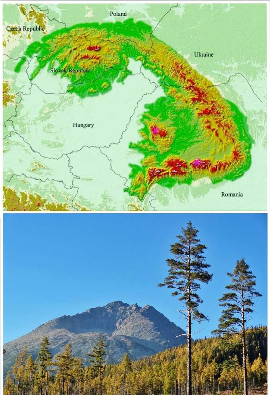 May be an image of map, небо, природа та текст