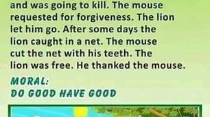reading 4th form the lion and the mouse