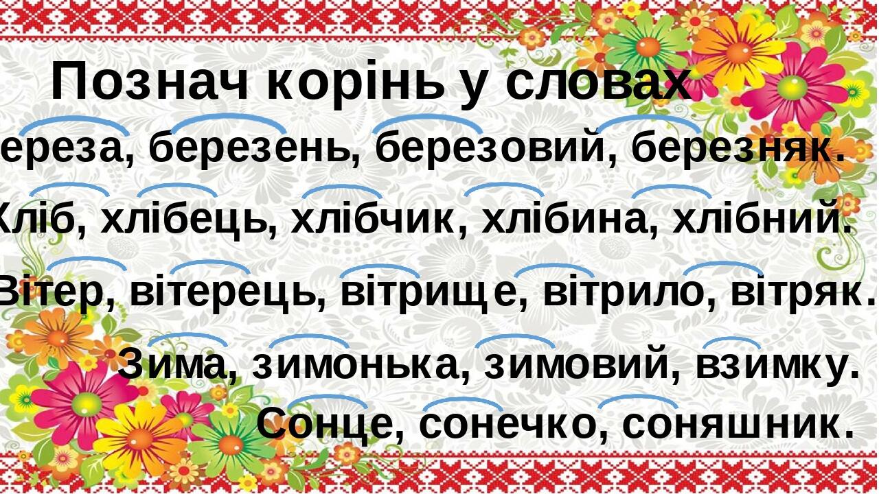 Презентація "Будова слова". 2, 3 клас | Презентація. Українська мова