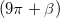 (9\pi +\beta )
