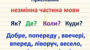 Урок - Презентація  "Прислівник"