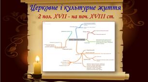 Церковне і культурне життя 2 пол. ХVІІ - на поч. ХVІІІ ст.