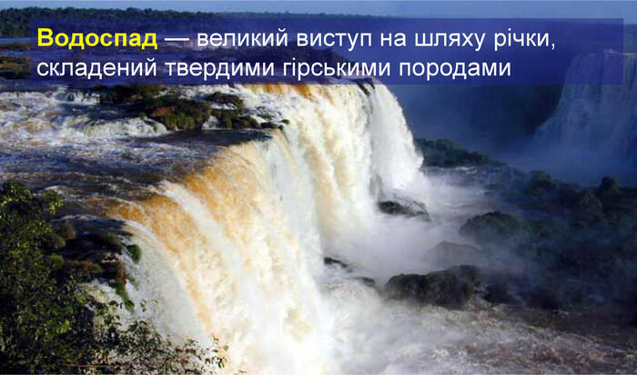 Презентація «Робота і характер річок» 6 клас