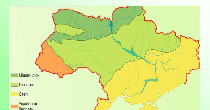 Про що "розповідає" карта природних зон України | Тест на 11 ...
