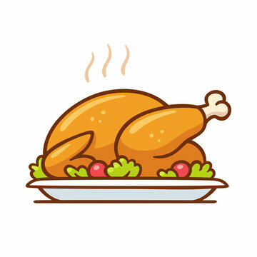 14,382 BEST Cooked Chicken Cartoon IMAGES, STOCK PHOTOS & VECTORS | Adobe  Stock