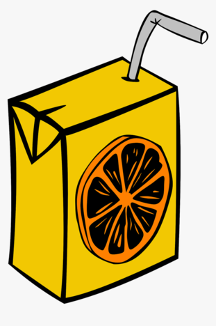 Cartoon Orange Juice Box, HD Png Download , Transparent Png Image - PNGitem