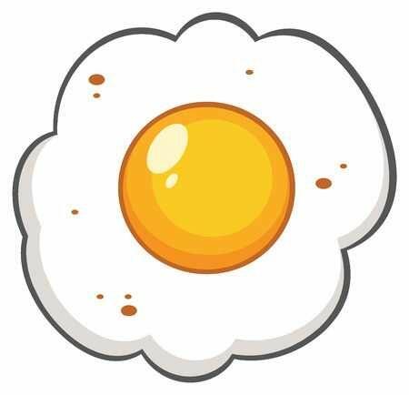 Cartoon Egg. Illustration Isolated On White Background | Food cartoon,  Drawing for kids, Food illustrations