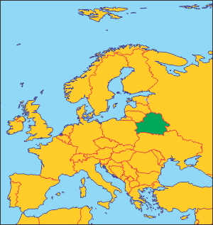 Білорусь на карті